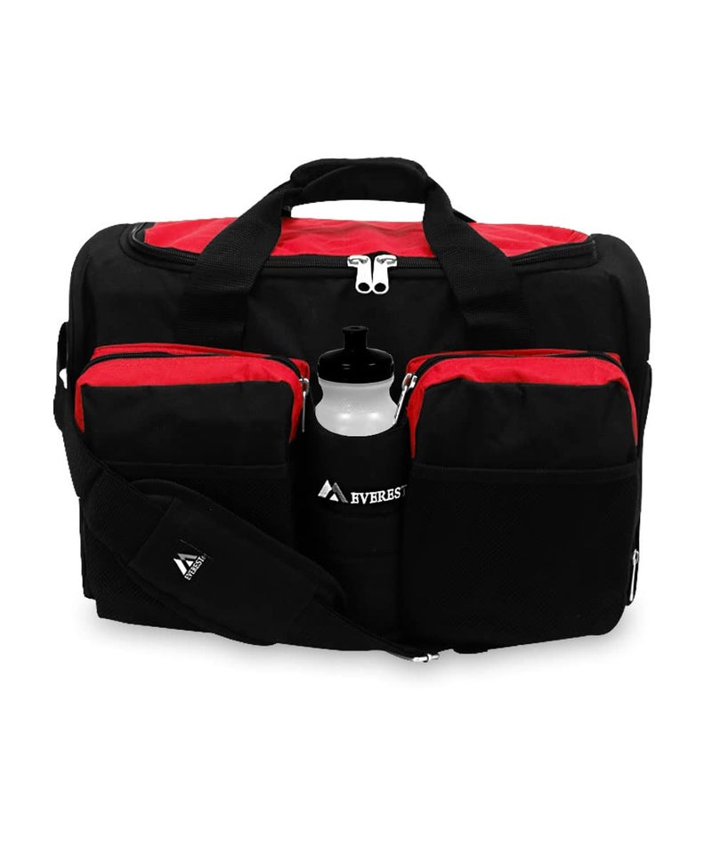 Everest unisex-adult Gym Bag With Wet Pocket ,Red, One Size - Image 3